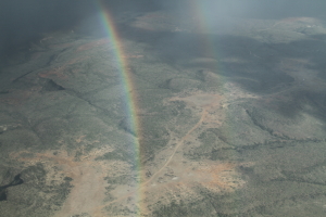 Our final day included a beautiful safari.  We flew through a double rainbow leaving 